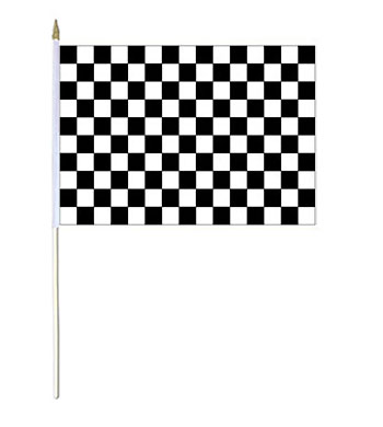 Chequered Hand Waver Flag