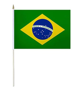 Brazil Hand Waver Flag