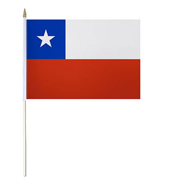 Chile Hand Waver Flag