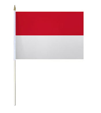 Indonesia Hand Waver Flag - Top Quality - Great Deals At MyFlag