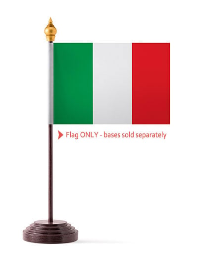 Italy Table Flag with Wooden Stand 9 x 6