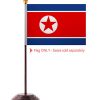 Korea North Table Flag