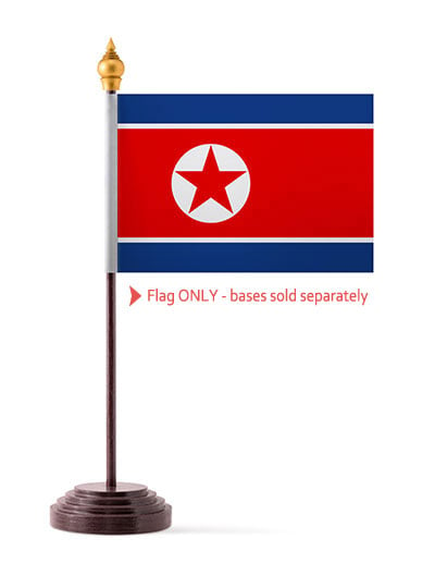 Korea North Table Flag