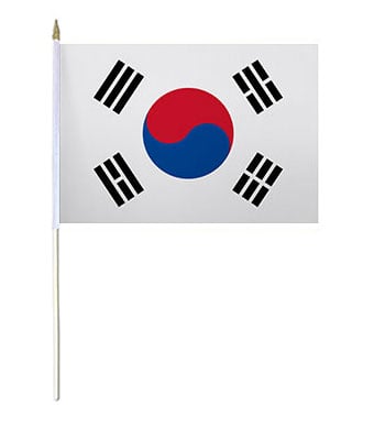 Korea South Hand Waver Flag