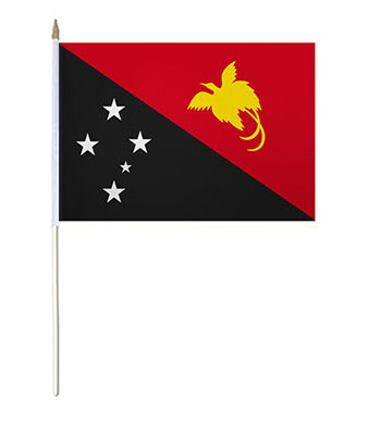 Papua New Guinea Small Hand Waver Flag