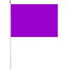 Purple Hand Waver Flag
