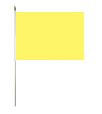 Yellow Solid Colour Hand Waver Flag