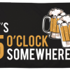 Beer It's Five O'clock Somewhere Flag