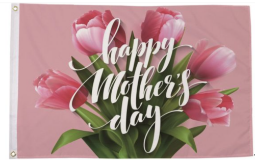 Happy Mothers Day Roses Flag