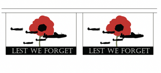 Lest We Forget Air Force 3m String Bunting