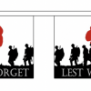 Lest We Forget Army 9m String Bunting Flags