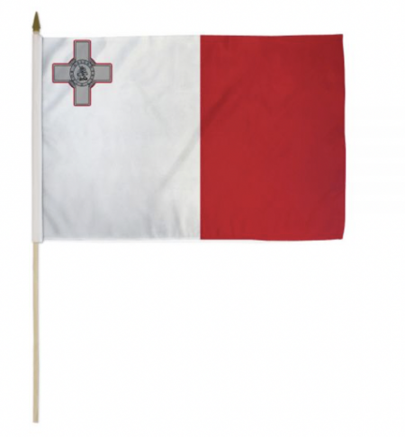 Malta Hand Waver Flag