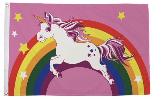Unicorn Rainbow Flag