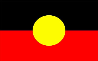 Aboriginal Fully Sewn Flag 180 x 90cm - 2 Yard