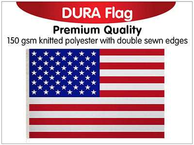 America USA Knitted Poly Dura Flag 150 x 90cm
