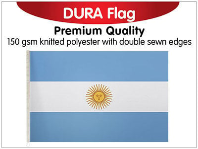 Argentina Knitted Dura Flag 150 x 90cm
