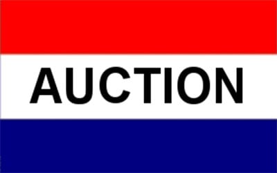 Auction Flag 150 x 90cm