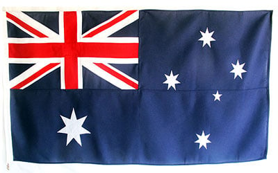 Australian Bunting Fully Sewn Flag 274 x 137cm - 3 Yard