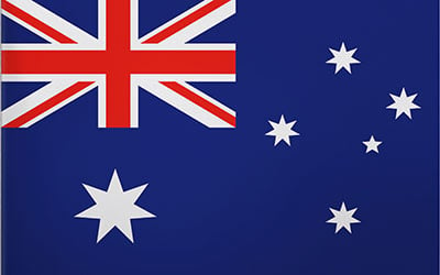 Australian Bunting Fully Sewn Flag 180 x 90cm - 2 Yard
