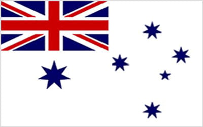 Australian White Naval Ensign Flag 150 x 90cm