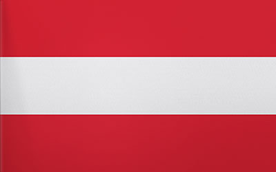 Austria Flag Sticker 13 x 9cm