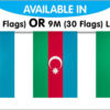 String Bunting Flags Azerbaijan
