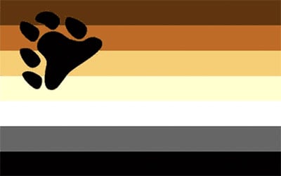 Bear Pride Flag - 150 x 90cm