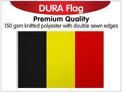 Belgium Knitted Poly Dura Flag 150 x 90cm