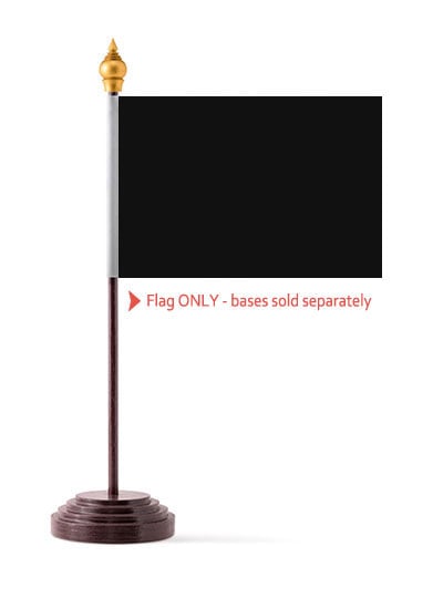 Black Table Flag Solid Colour