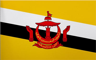 Brunei Trilobal Flag - Heavy Duty 180 x 90cm