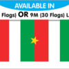 Burkina Faso String Bunting Flags