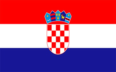 Croatia Decal Flag Sticker 13 x 9cm