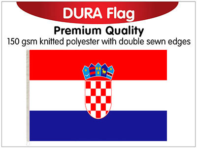 Croatia Knitted Dura Flag 150 x 90cm