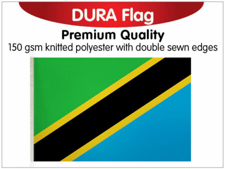 Tanzania Knitted Dura Flag 150 x 90cm