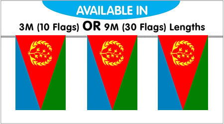 Eritrea Bunting String Flags - 9M 30 Flags