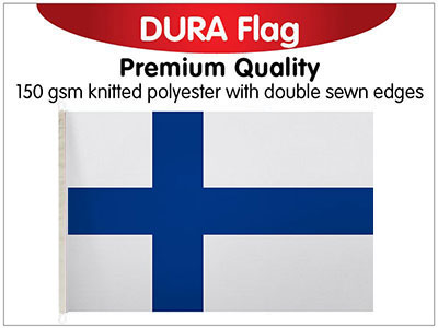 Finland Knitted Dura Flag 150 x 90cm