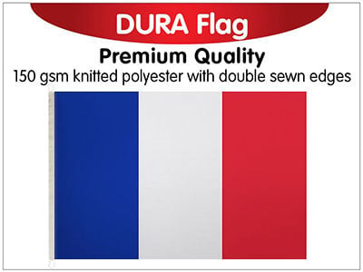 France Knitted Poly Dura Flag 150 x 90cm