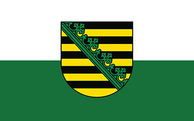 German Saxony Flag 150 x 90cm