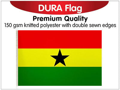Ghana Knitted Dura Flag 150 x 90cm