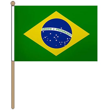 Brazil Small Hand Flag