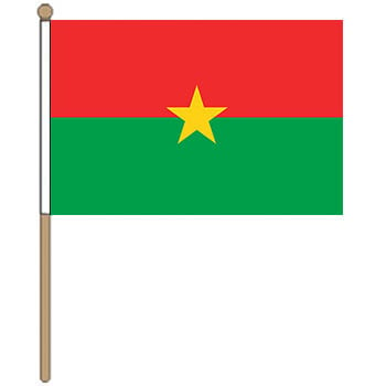 Burkina Faso Hand Waver Flag