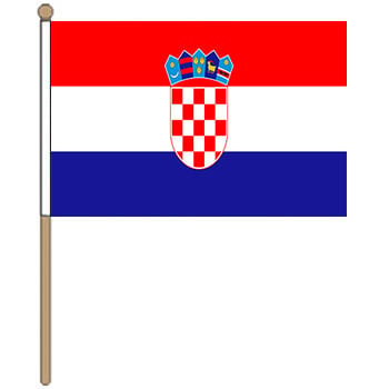 Croatia Small Hand Flag