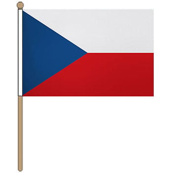 Czech Hand Waver Flag