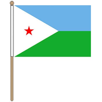 Djibouti Hand Waver Flag
