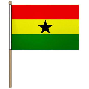 Ghana Small Hand Waver Flag