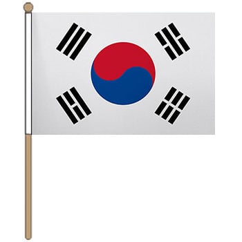 Korea South Small Hand Waver Flag