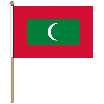 Maldives Hand Waver Flag