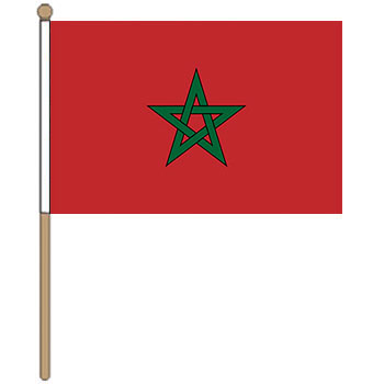 Morocco Small Hand Waver Flag