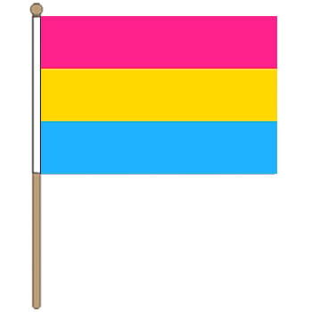 Pan Sexual Hand Waver Flag