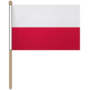 Poland Hand Waver Flag